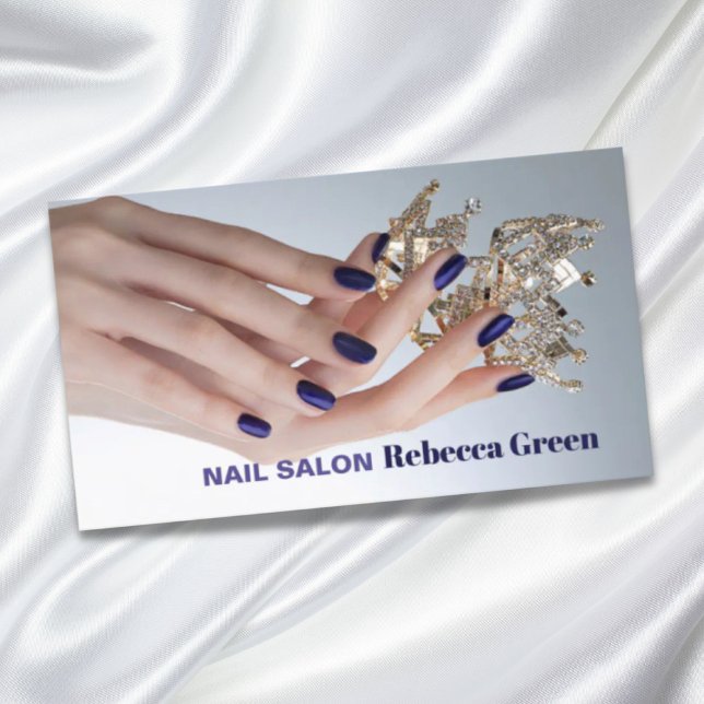 Elegant beauty manicurist nail artist nail salon business card (Elegant beauty manicurist nail artist nail salon business card)
