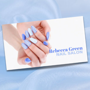 Elegant beauty manicurist nail artist nail salon business card