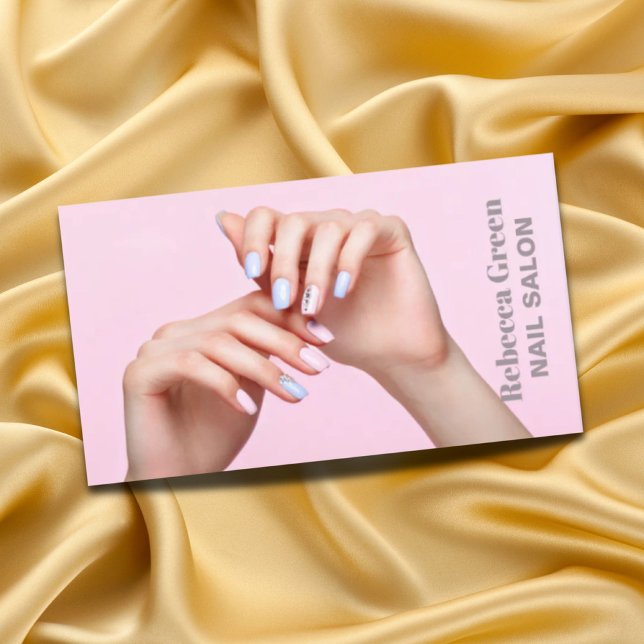 Elegant beauty manicurist nail artist nail salon business card (Elegant beauty manicurist nail artist nail salon business card)