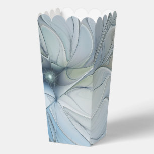 Elegant Beauty Modern Abstract Fractal Art Flower Favour Box