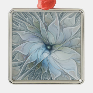 Elegant Beauty Modern Abstract Fractal Art Flower Metal Tree Decoration
