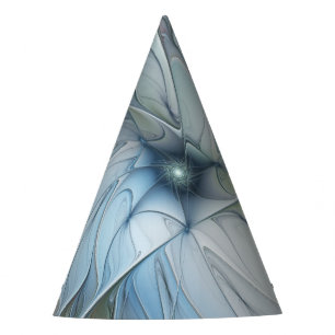 Elegant Beauty Modern Abstract Fractal Art Flower Party Hat