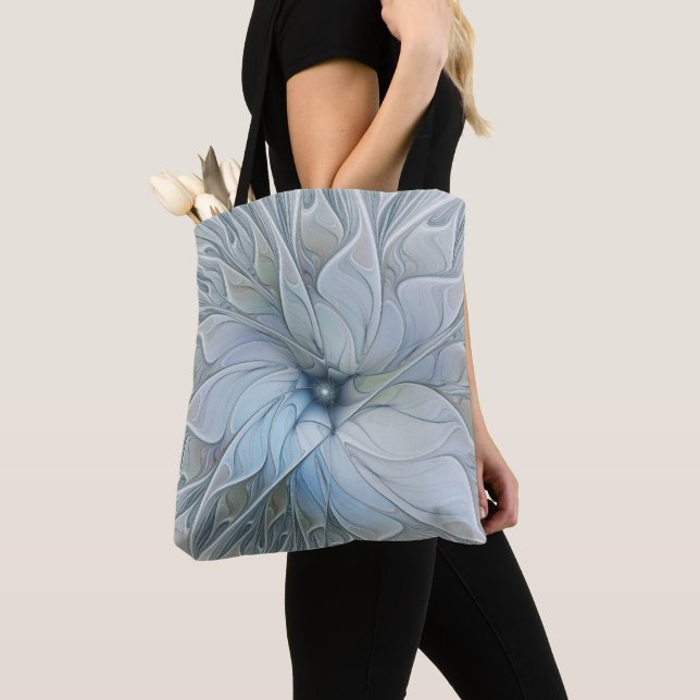 Elegant Beauty Modern Abstract Fractal Art Flower Tote Bag (Close Up)