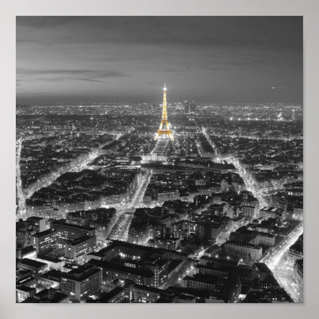 Elegant Beauty of Paris Nights Poster (Front)