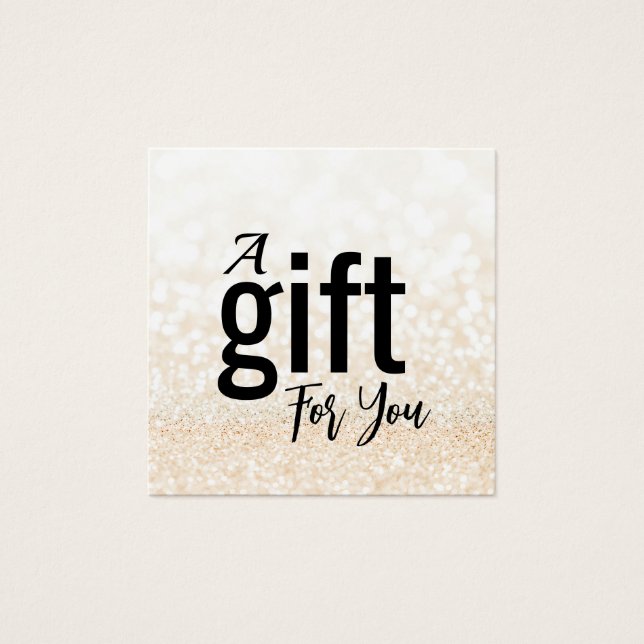 Elegant Beauty Salon Gift Certificate Card –Simple (Front)