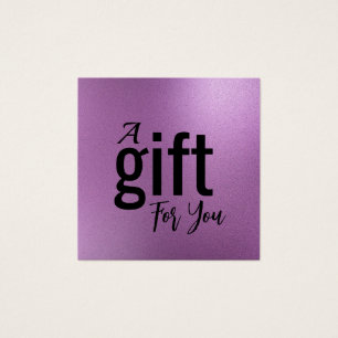 Elegant Beauty Salon Gift Certificate Card –Simple