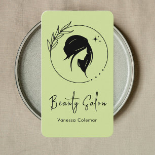 Elegant Beauty Salon Modern Stylish Business Card