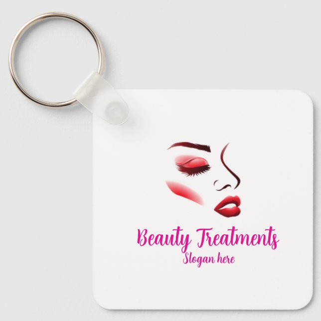 Elegant Beauty Treatments Keychain (Front)