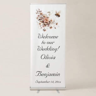 Elegant Bee & Floral Wedding Banner