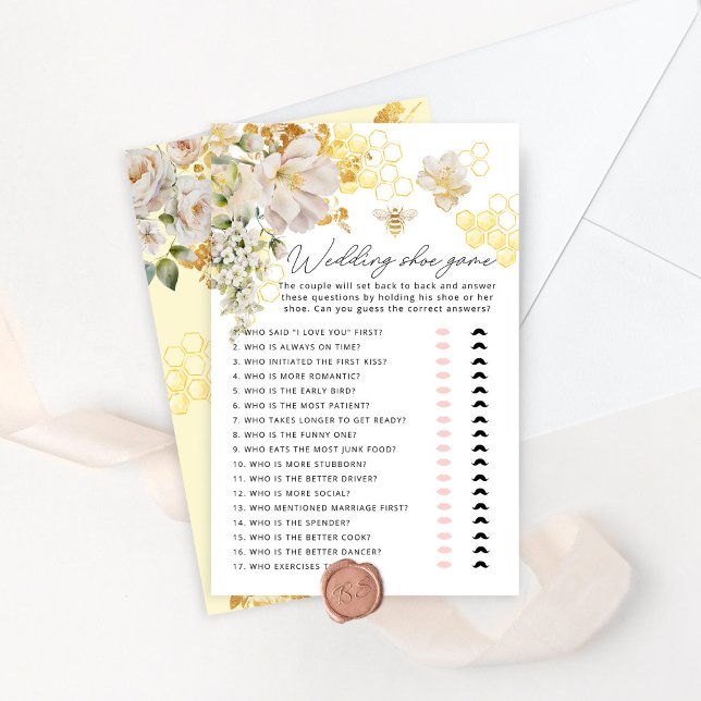 Elegant bee honeycombs The wedding shoe game (Creator Uploaded)
