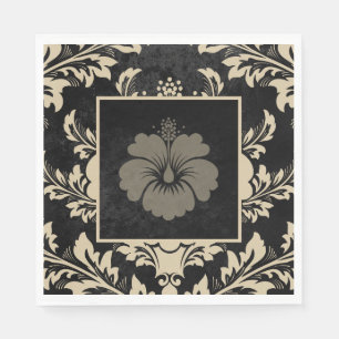 Elegant beige damask Christmas custom Paper  Napkin
