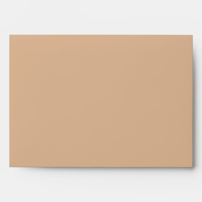 Elegant Beige Graduation Envelope Return Address (Front)