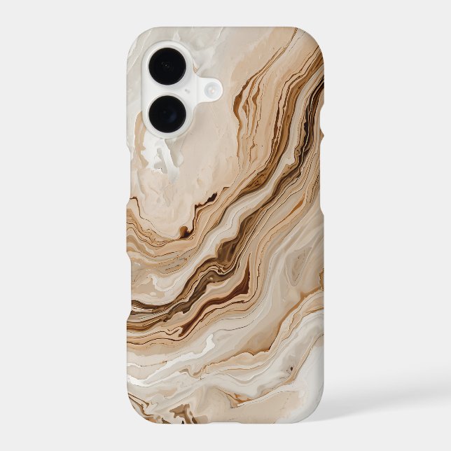 Elegant Beige Marble Abstract Art (Back)