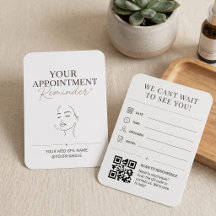 Elegant Beige Minimal Med Spa Reminder QR Code