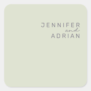 Elegant Beige Minimal ﻿Modern Envelope Seals