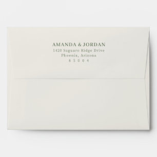 Elegant Beige Minimalist Typographic Envelope