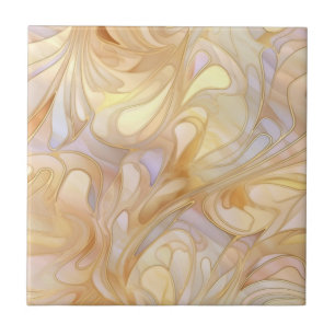 Elegant beige mother of pearl tile