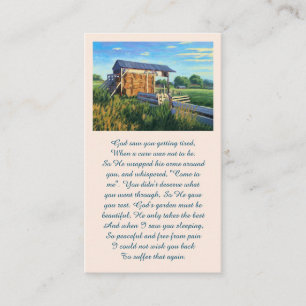Elegant Bereavement Memorial Funeral Card