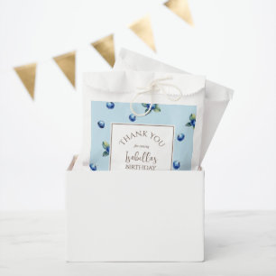 Elegant Berry First Birthday Thank You For Coming Favour Bags
