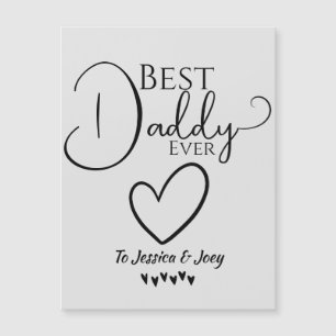 elegant, best dad ever, calligraphy personalise 