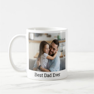 elegant Best Dad Ever Photo Coffee Mug
