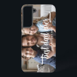 Elegant Best Dad Ever Script Photo Samsung Galaxy Case<br><div class="desc">Elegant Best Dad Ever Script Photo Samsung Galaxy S22  Case.</div>