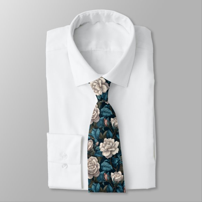 Elegant Best Gifts For Men Gardenias Tie (Tied)