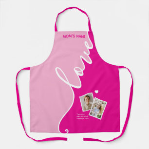 Elegant Best MOM Personalized Photo Apron