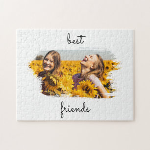 Elegant BFF Best Friends Forever Birthday Card Jigsaw Puzzle