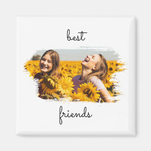 Elegant BFF Best Friends Forever Birthday Card Magnet