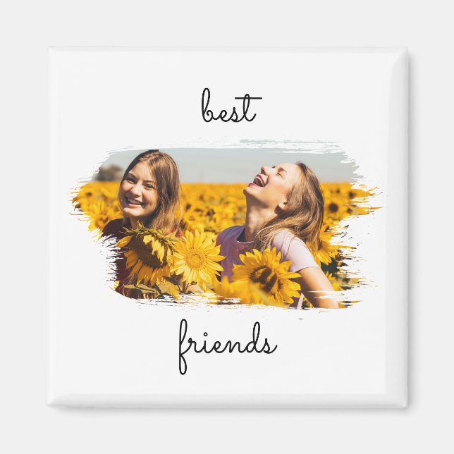 Elegant BFF Best Friends Forever Birthday Card Magnet (Front)