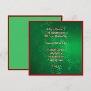 Elegant Bible Religious Christian Christmas Holiday Card
