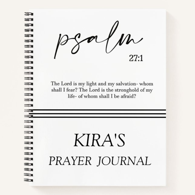 Elegant Bible Verse Prayer Journal (Front)
