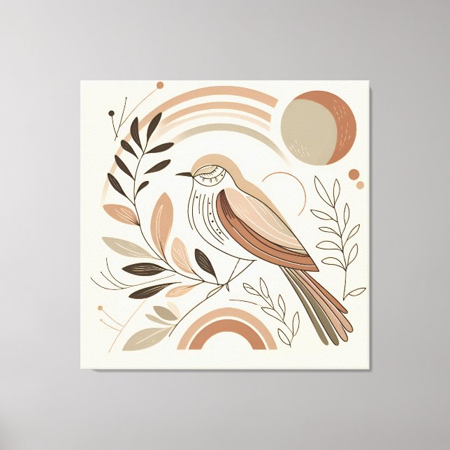 Elegant Bird Canvas Art (Front)