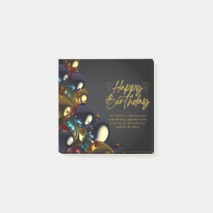 Elegant Birthday Blessings Post-it Notes