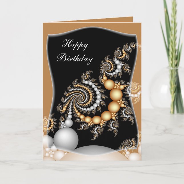 Elegant Birthday Card (Front)