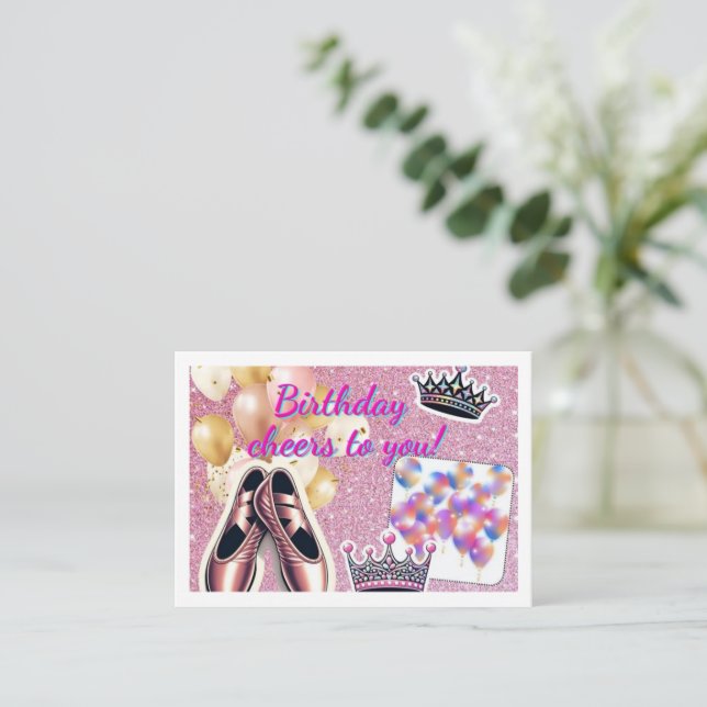 Elegant Birthday Card  (Standing Front)