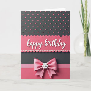 Elegant Birthday Circles Card
