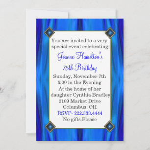 Elegant birthday invitation