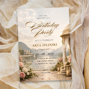Elegant birthday invitation