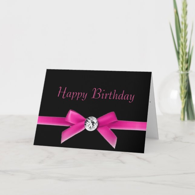 Elegant Birthday Notecard (Front)