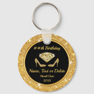 Elegant Birthday Party Favors for Adults, Womens Key Ring