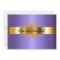 Elegant Birthday Party Invitation  Gold Purple