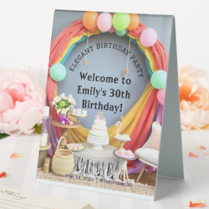 Elegant Birthday Party Welcome 