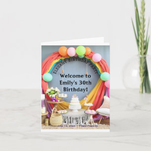 Elegant Birthday Party Welcome Invitation