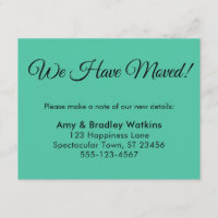 Elegant Biscay Green We Have Moved New Address