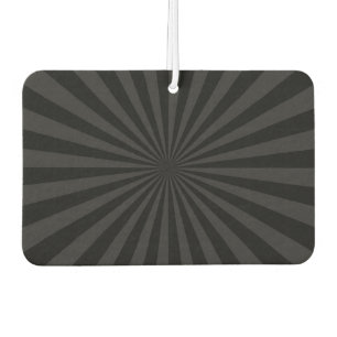 Elegant Black and Charcoal Burst Customise This Car Air Freshener