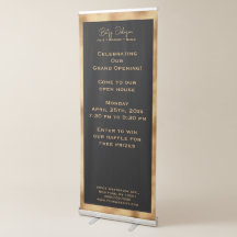 Elegant Black and Faux Gold Foil