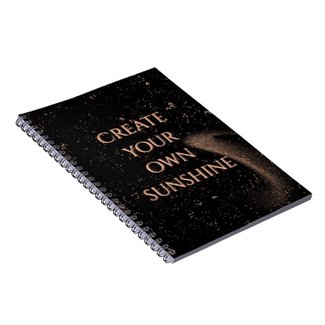 Elegant Black and Gold Aesthetic Notebook (Right Side)