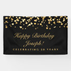 Elegant Black And Gold Fifty 50th Birthday Party